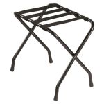 Standard Metal Flat Top Luggage Rack, Powder Coated Finish with Black Straps